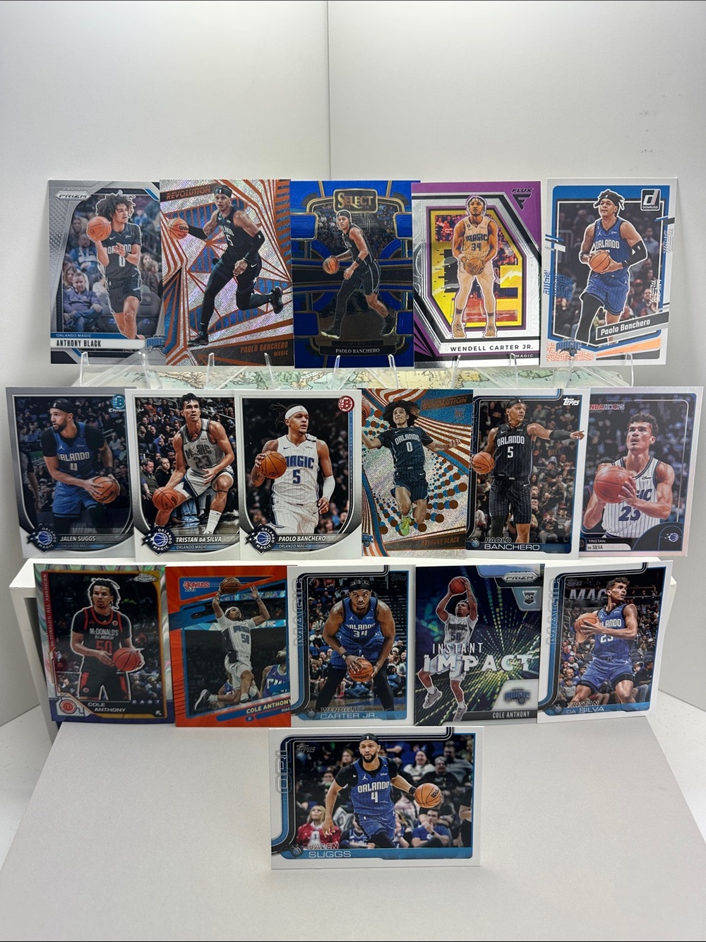 Paulo Banchero Orlando Magic lot of 17 w/ Anthony Black and Cole Anthony rookies